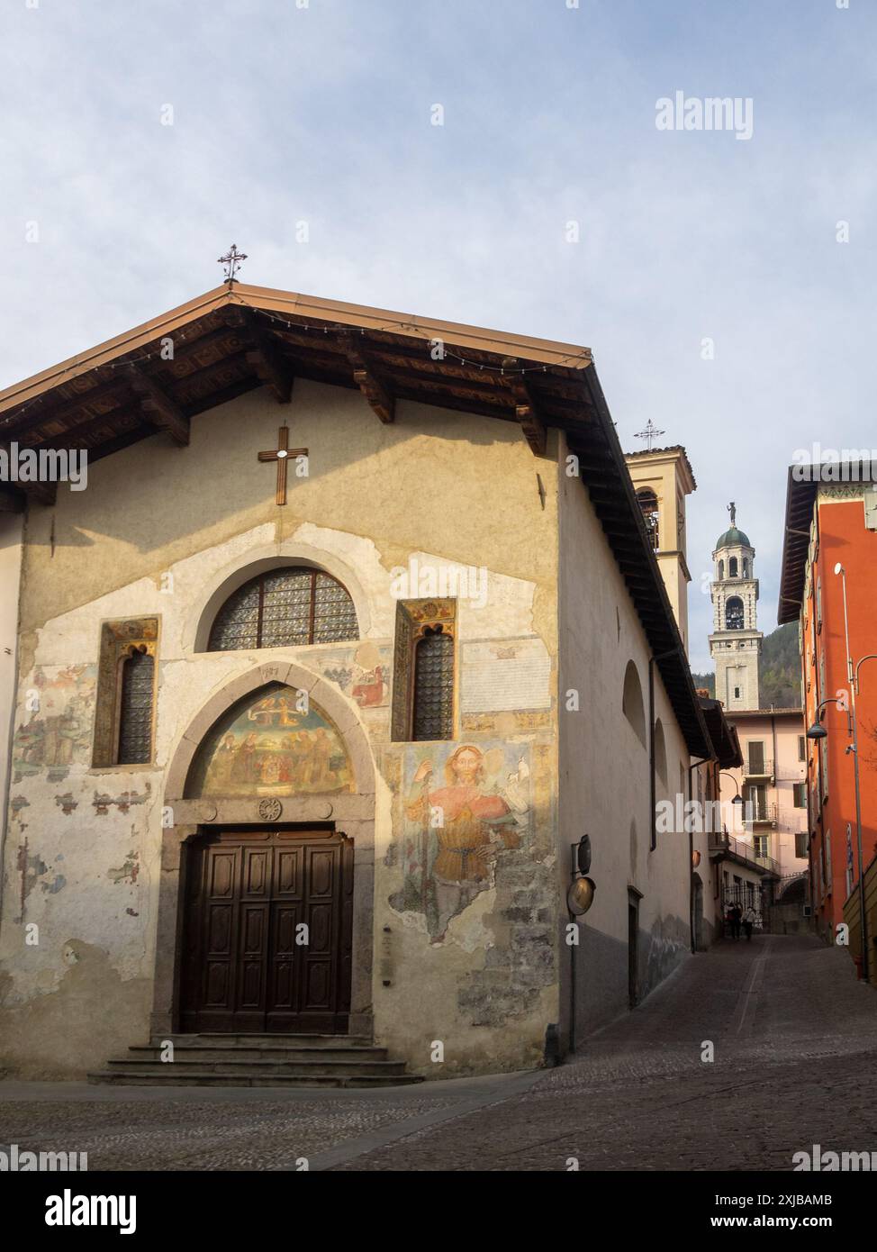 Kirche Sant'Anna, Clusone Stockfoto