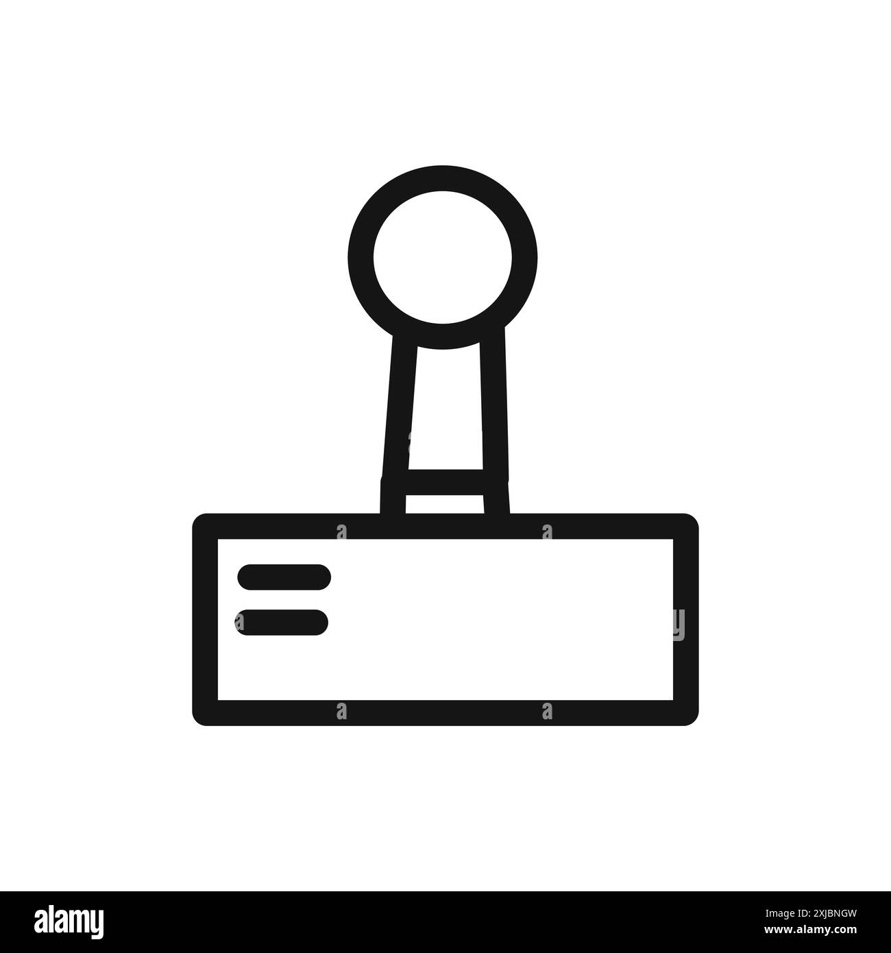 Joystick-Symbol lineares Vektorgrafik-Zeichen oder Symbolsatz für Web-App-ui Stock Vektor