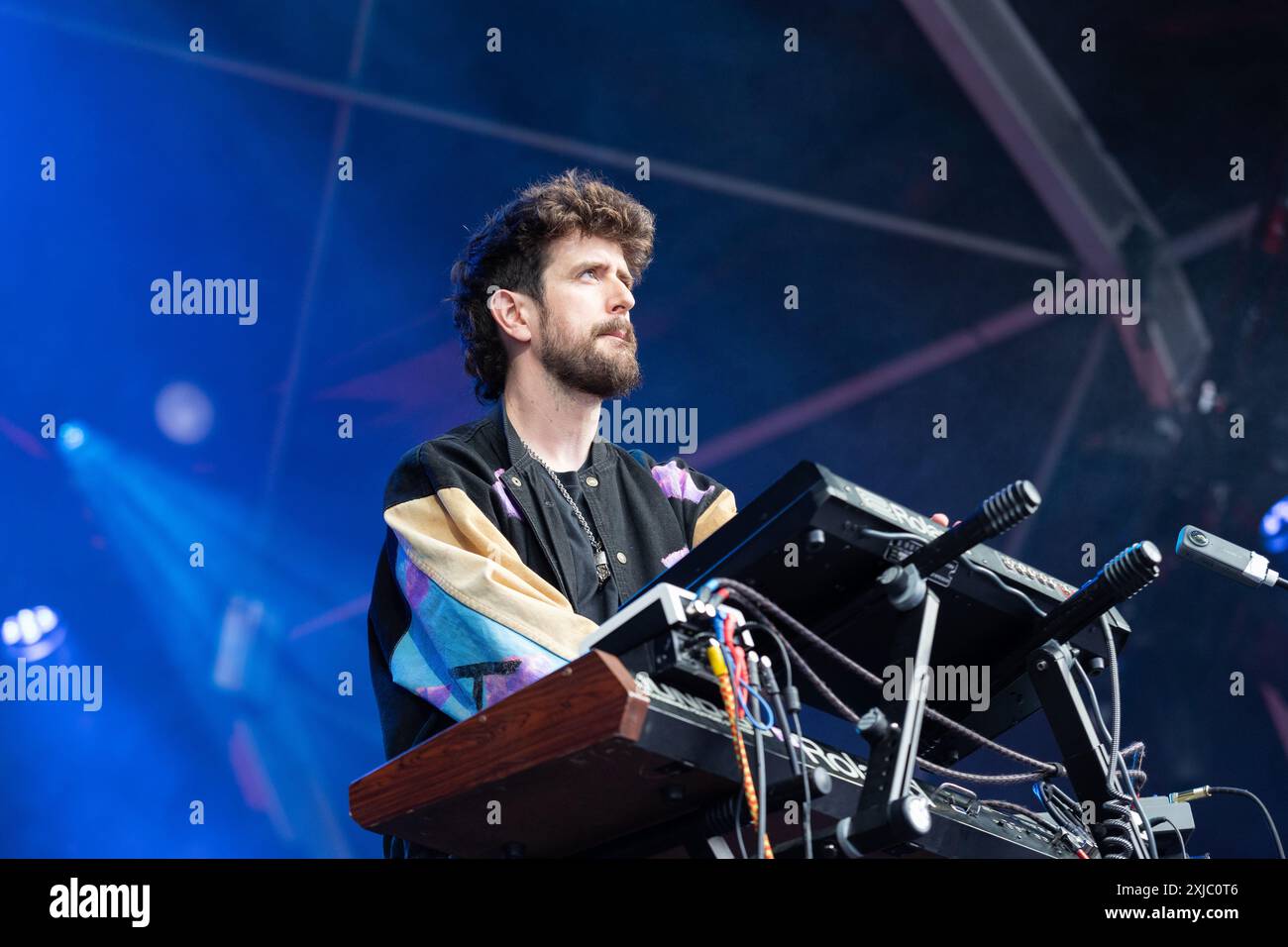 London, Großbritannien. Mittwoch, 17. Juli. Der Musiker Danalogue (Dan Leavers) tritt bei der Summer Series im Somerset House auf. Quelle: Katie Collins/EMPICS/Alamy Live News Stockfoto