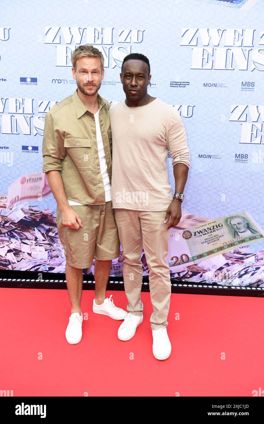 Frederic Heidorn und Jerry Kwarteng bei der Sommerkomoedie ZWEI ZU eins im Delphi-Filmpalast in Berlin 17.07.2024 *** Frederic Heidorn und Jerry Kwarteng bei der Sommerkomödie ZWEI ZU eins beim Delphi Filmpalast in Berlin 17 07 2024 Stockfoto