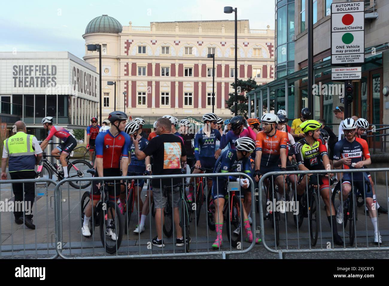 Grand Prix von British Cycling, Zentrum von Sheffield, England, Großbritannien 2024, Sportereignis für Radrennen Stockfoto