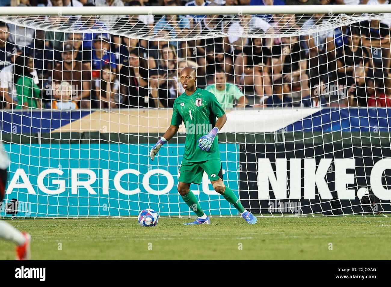 Toulon, Frankreich. Juli 2024. Leobrian Kokubo (JPN) Fußball/Fußball : unter 23 internationales Freundschaftsspiel zwischen Frankreich 1-1 Japan im Stade Mayol in Toulon, Frankreich . Quelle: Mutsu Kawamori/AFLO/Alamy Live News Stockfoto