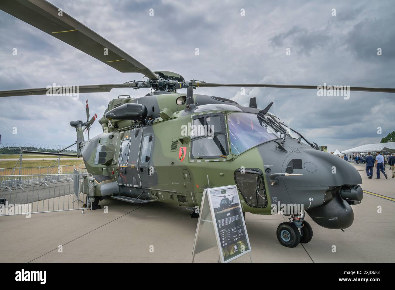 Hubschrauber NH-90 Deutsche Luftwaffe, ILA 2024, Internationale Luft- und Raumfahrtausstellung Berlin, Schönefeld, Brandenburg, Deutschland Stockfoto