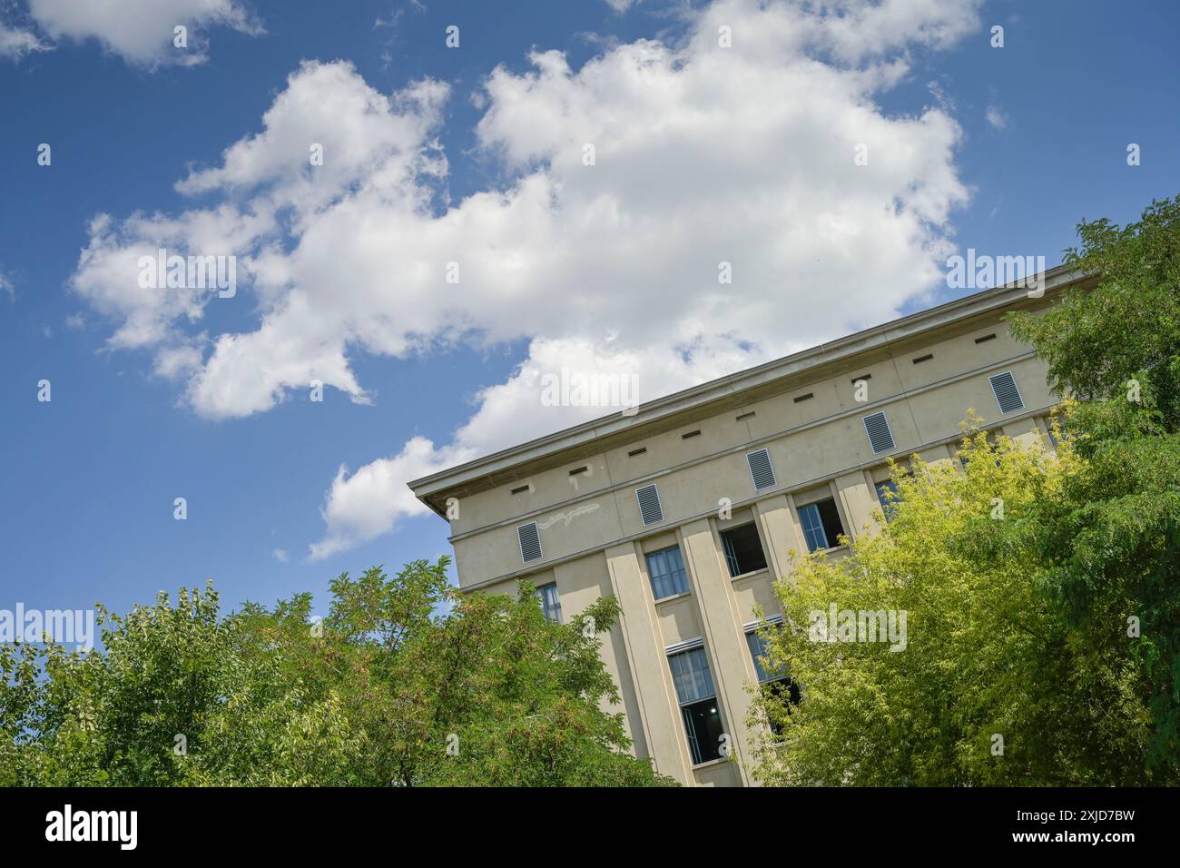 Berghain Club, Am Wriezener Bahnhof, Friedrichshain, Berlin, Deutschland Stockfoto