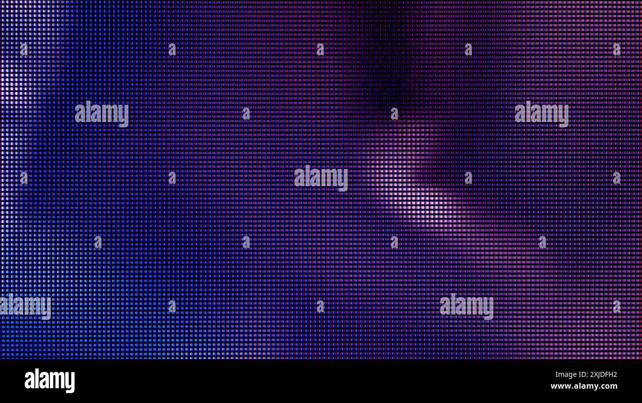 Makrofotografie des abstrakten Hintergrunds von OLED-Monitoren. Nahaufnahme des abstrakten Farbhintergrunds. Stockfoto