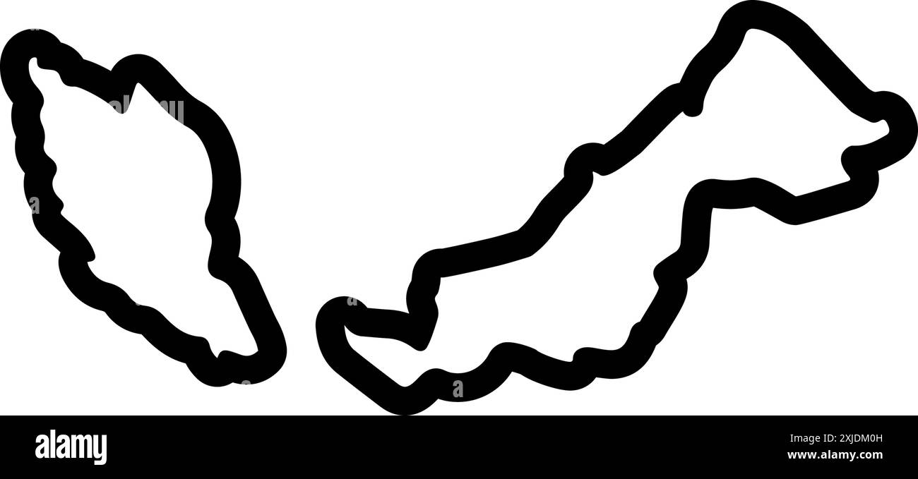 Symbol für malaysia, Wahrzeichen Stock Vektor