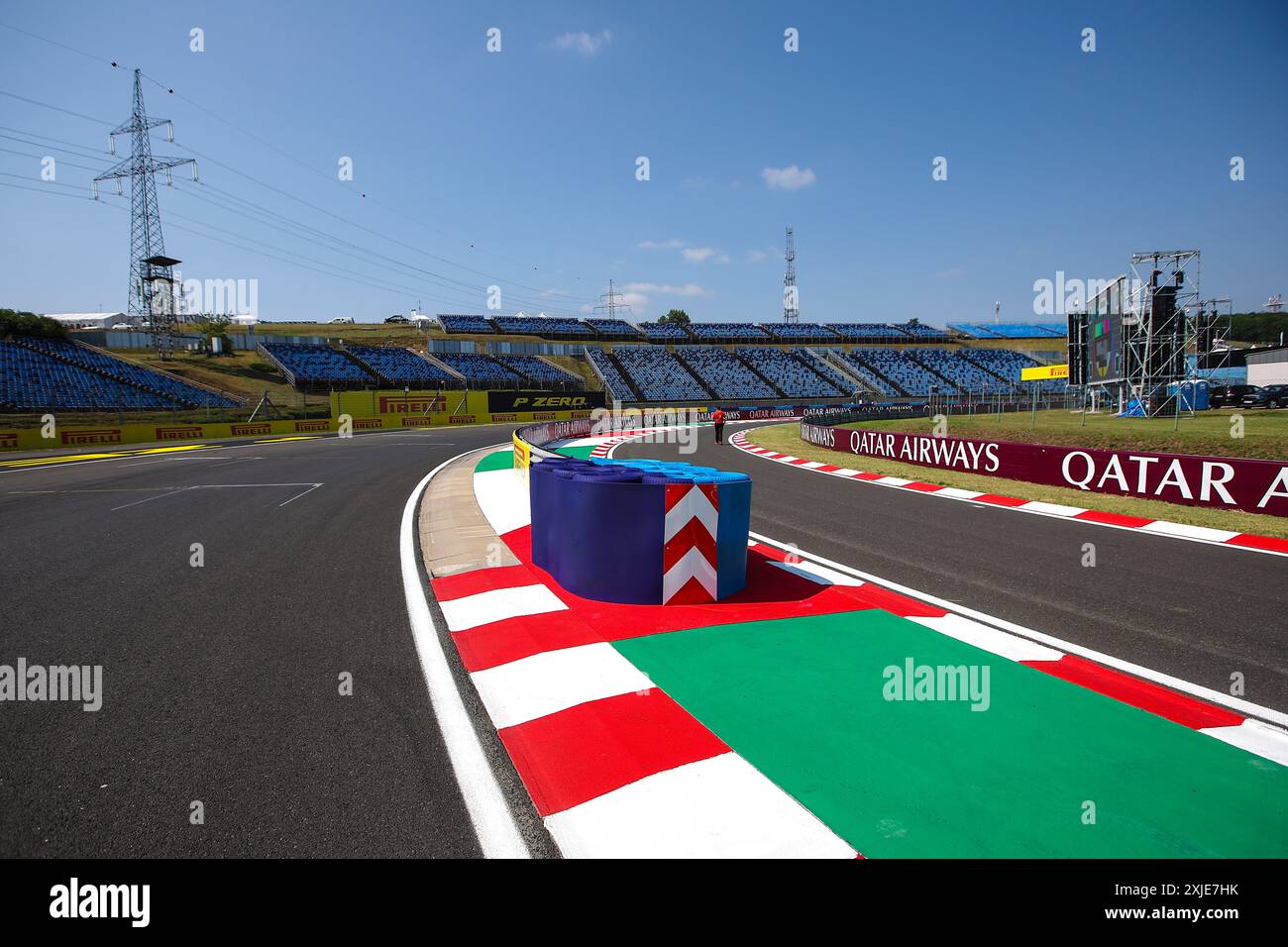 Budapest, Hongrie. Juli 2024. Boxeneinlass, Illustration, Bahnspaziergang während des Formel-1-Großen Preises von Ungarn 2024, 13. Runde der Formel-1-Weltmeisterschaft 2024 vom 19. Bis 21. Juli 2024 auf dem Hungaroring, in Mogyorod, Ungarn - Foto Eric Alonso/DPPI Credit: DPPI Media/Alamy Live News Stockfoto