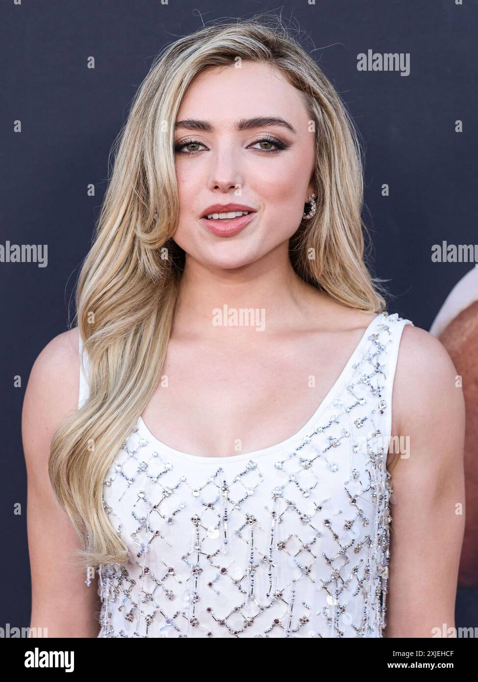 Los Angeles, Usa. Juli 2024. LOS ANGELES, KALIFORNIEN, USA – 17. JULI: Peyton List kommt am 17. JULI 2024 bei der Los Angeles Special Screening von Netflix's „Cobra Kai“ Staffel 6 – Teil 1 im Autry Museum of the American West im Griffith Park in Los Angeles, Kalifornien, USA. (Foto: Xavier Collin/Image Press Agency) Credit: Image Press Agency/Alamy Live News Stockfoto