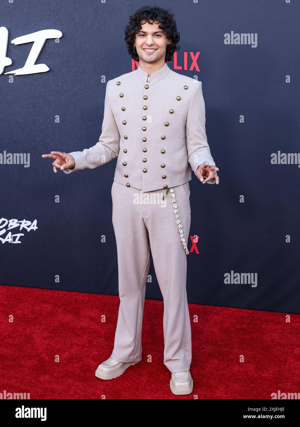 Los Angeles, Usa. Juli 2024. LOS ANGELES, KALIFORNIEN, USA - 17. JULI: XOLO Mariduena kommt am 17. JULI 2024 bei der Los Angeles Special Screening von Netflix's „Cobra Kai“ Staffel 6 – Teil 1 im Autry Museum of the American West im Griffith Park in Los Angeles, Kalifornien, USA. (Foto: Xavier Collin/Image Press Agency) Credit: Image Press Agency/Alamy Live News Stockfoto