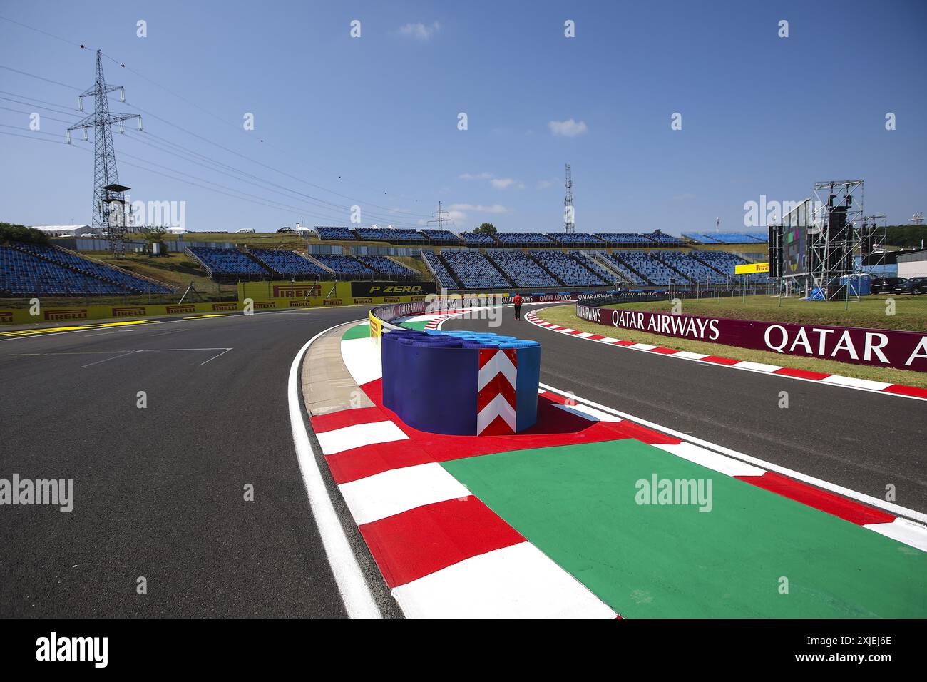 Mogyorod, Ungarn, 18.07.2024, Grubeneinfahrt, Abbildung, Track Walk während des Formel-1-Großen Preises von Ungarn 2024, 13. Runde der Formel-1-Weltmeisterschaft 2024 vom 19. bis 21. Juli 2024 auf dem Hungaroring in Mogyorod, Ungarn Stockfoto