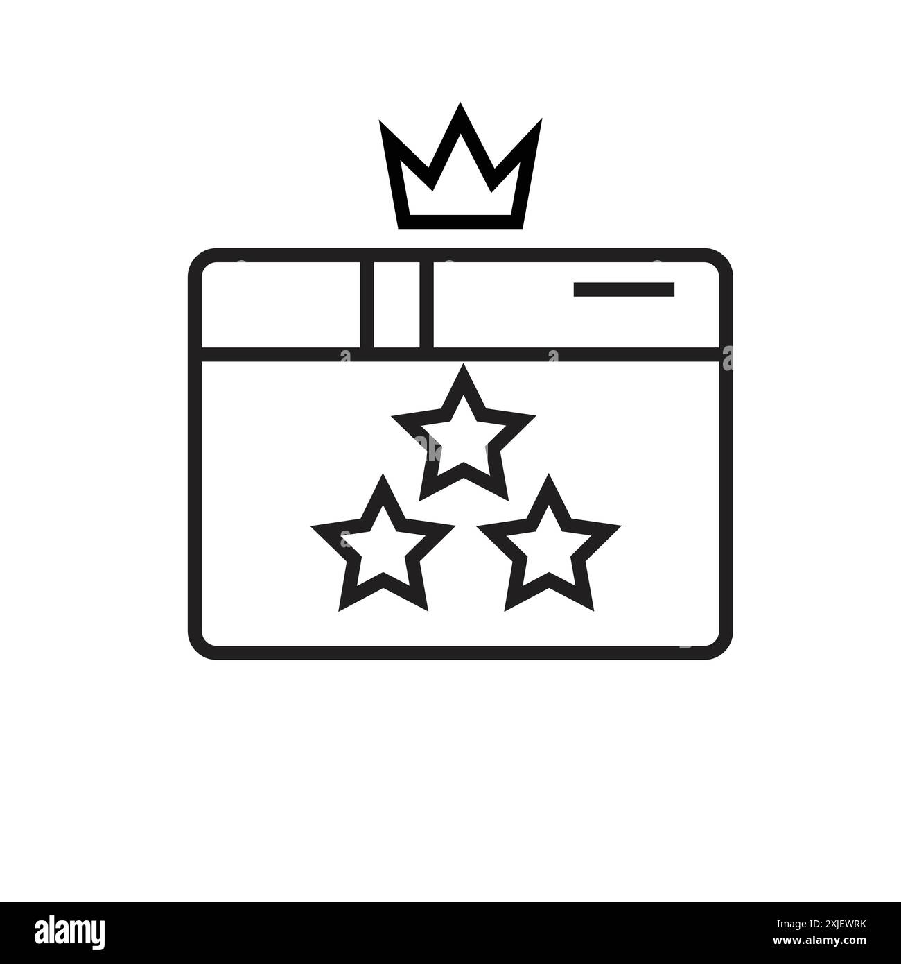 Treueprogramm Symbol einfaches flaches Vektorsymbol Umriss Kollektion Set Logo Stock Vektor