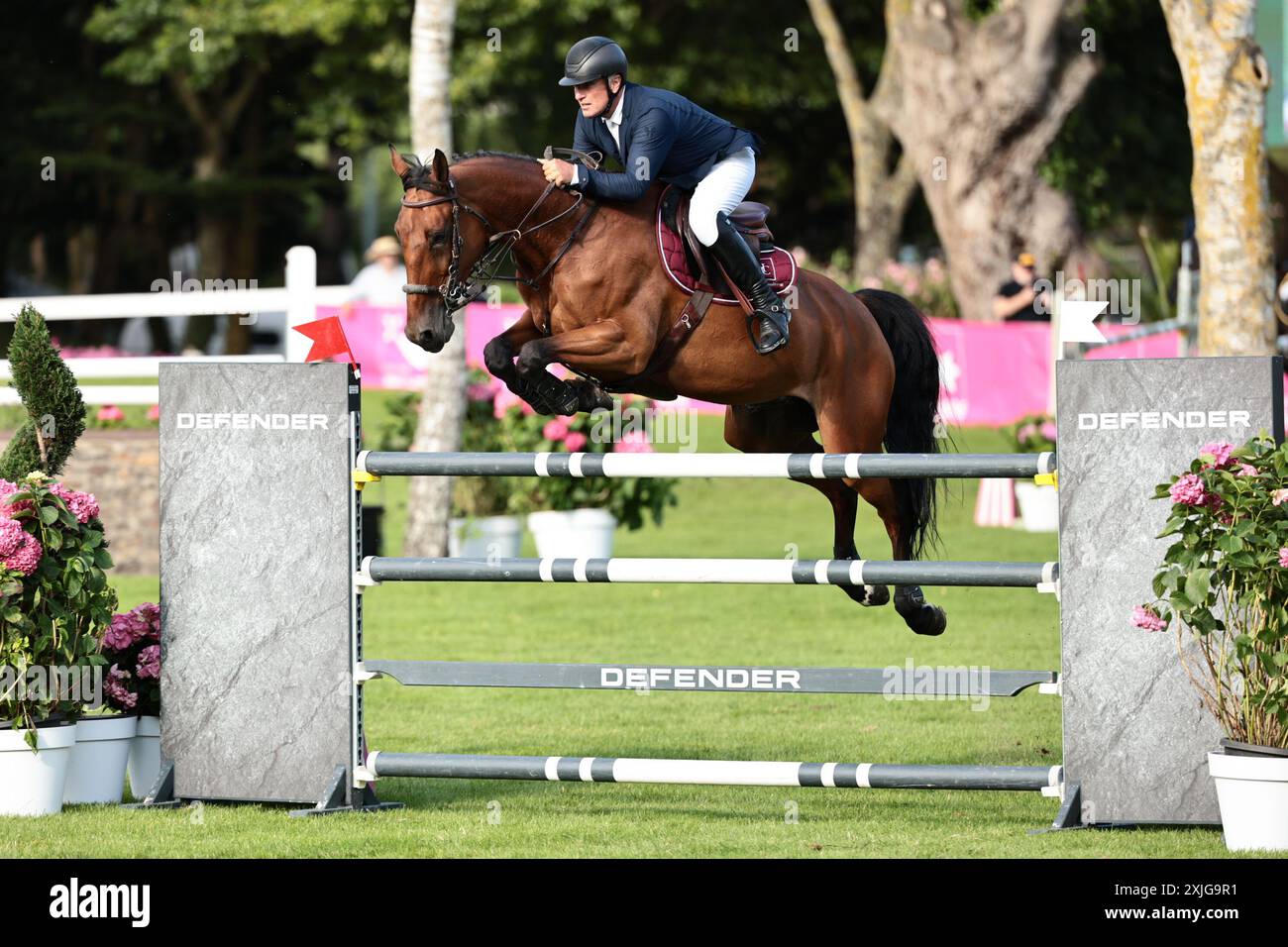 Roger Yves Bost von Frankreich mit Ever de Turan während des Prix du ...