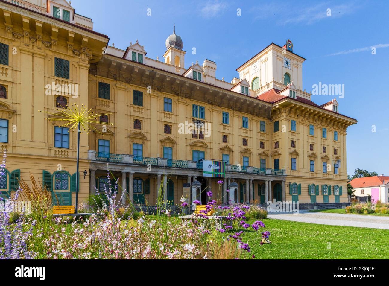 Schloss Esterhazy erbaut im 17. Jahrhundert im Barockstil, Eisenstadt, Österreich Stockfoto