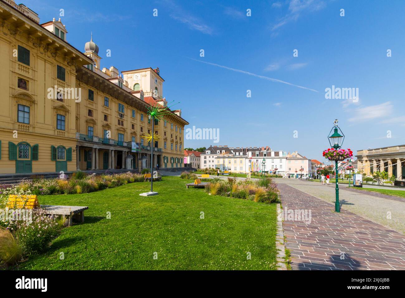 Schloss Esterhazy erbaut im 17. Jahrhundert im Barockstil, Eisenstadt, Österreich Stockfoto