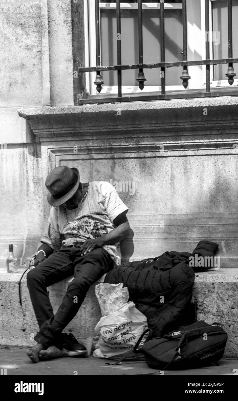 Paris, Frankreich, Straßenszenen während der Olympischen Spiele 2024. Stockfoto