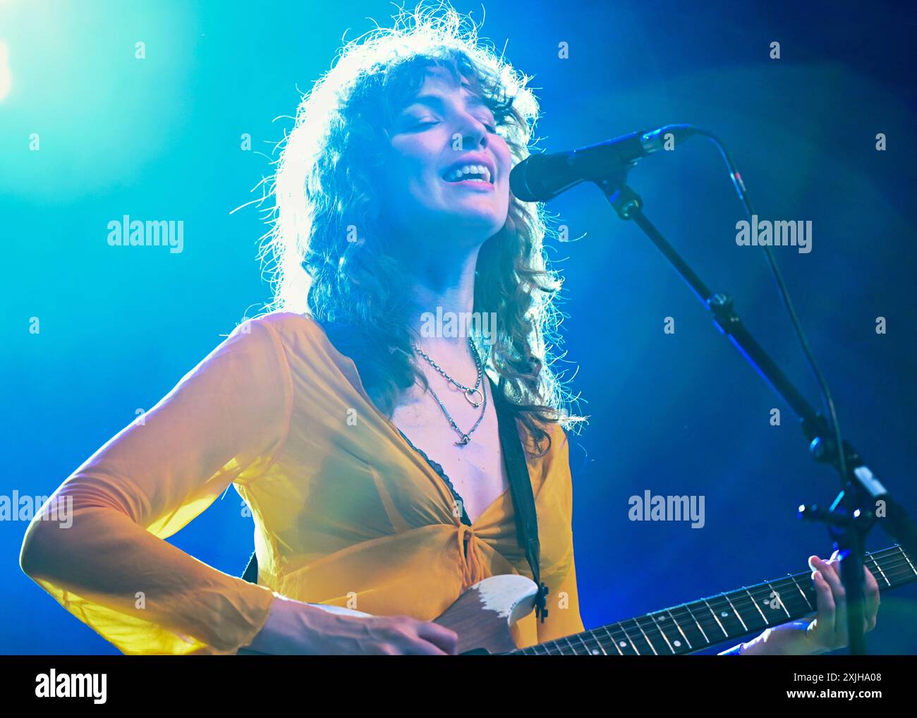 LONDON, ENGLAND - 18. JULI 2024: The Big Moon tritt in der Somerset House Summer Series mit American Express im Somerset House in London auf. Quelle: Siehe Li/Picture Capital/Alamy Live News Stockfoto