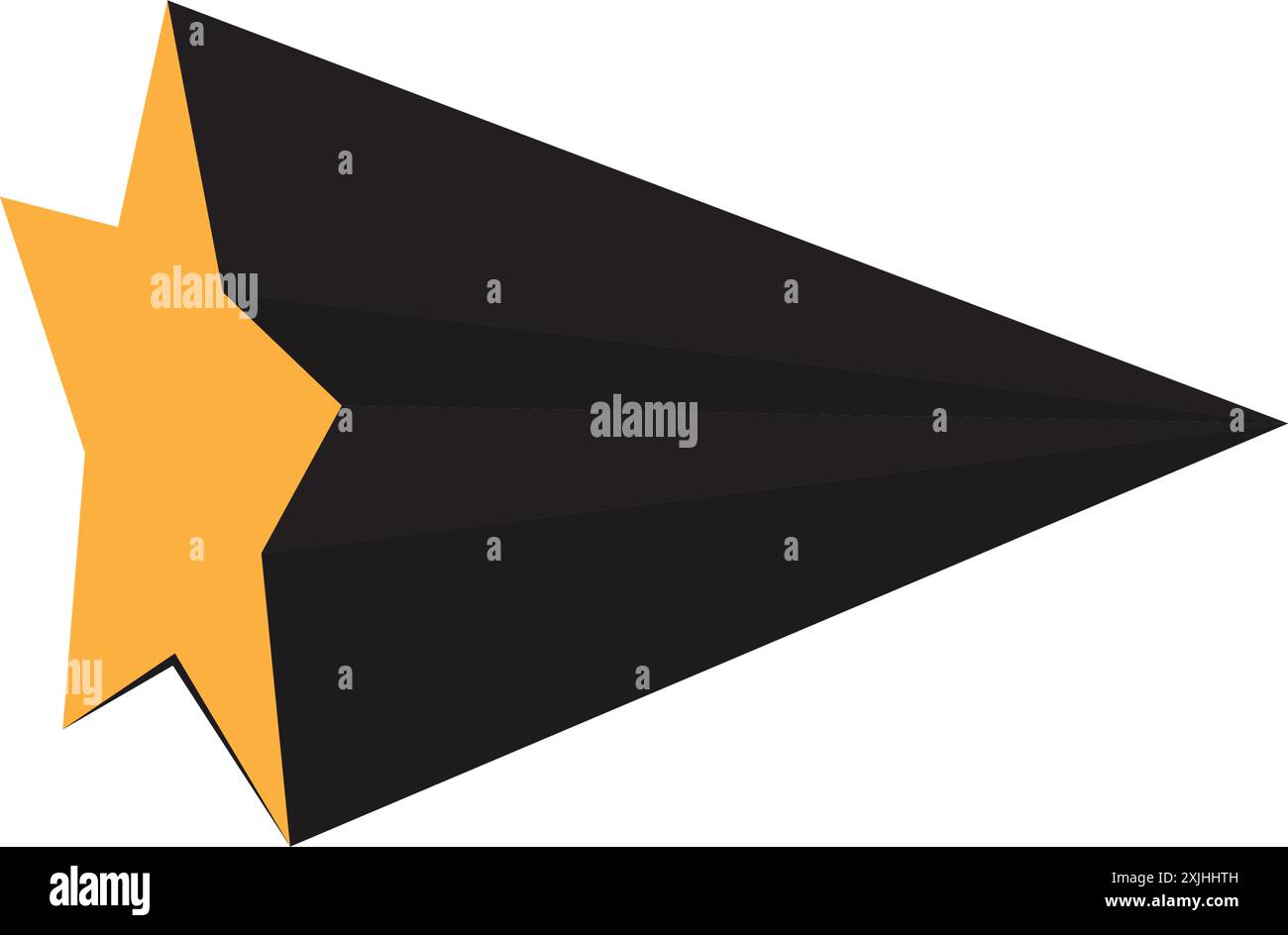 Goldenes Sternen-Logo-Vektor-Design Stock Vektor