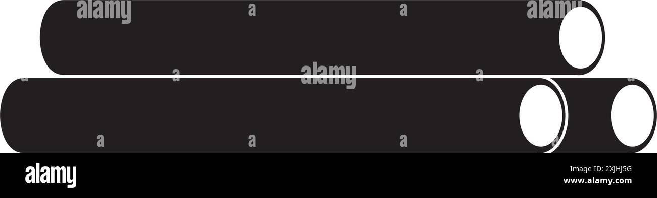 Rohr Symbol Vektor Illustration Design Stock Vektor