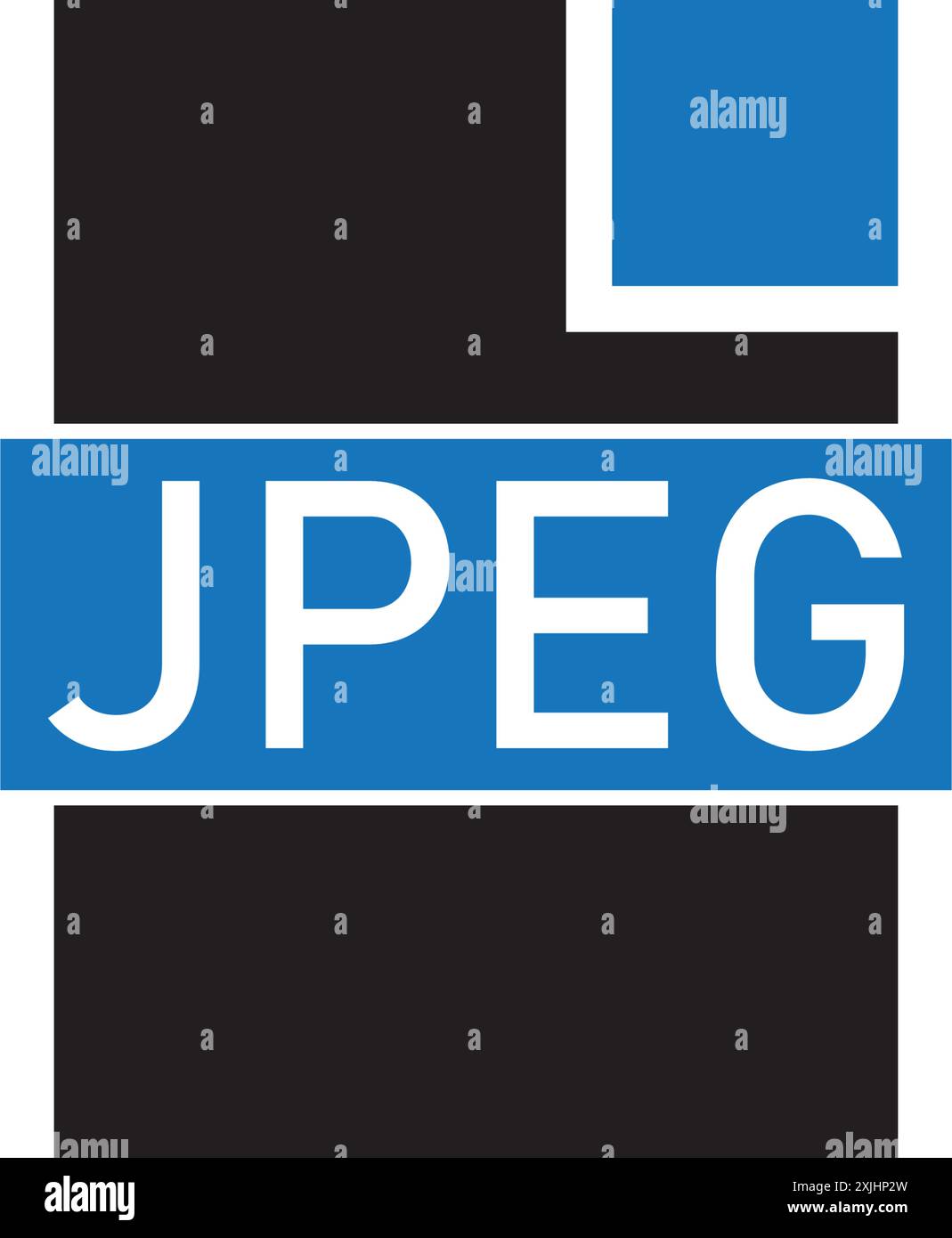 JPEG-Dateisymbol für Illustrationselemente Stock Vektor