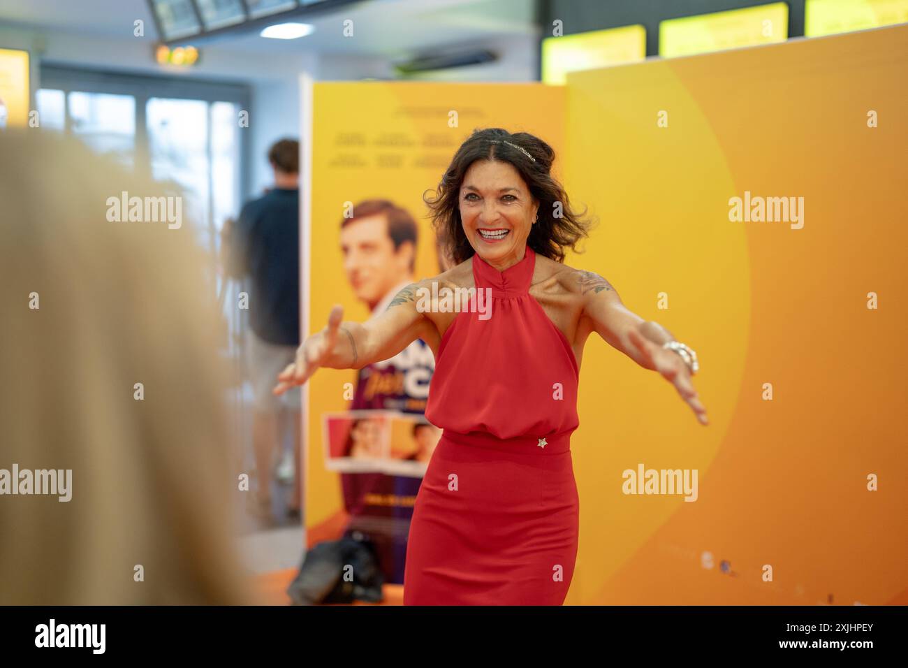 Rom, Italien. Juli 2024. Marina Suma nimmt am 18. Juli 2024 an der Fotokonferenz „Amici per Caso“ im Cinema Adriano in Rom Teil. (Foto: Luca Carlino/NurPhoto) Credit: NurPhoto SRL/Alamy Live News Stockfoto