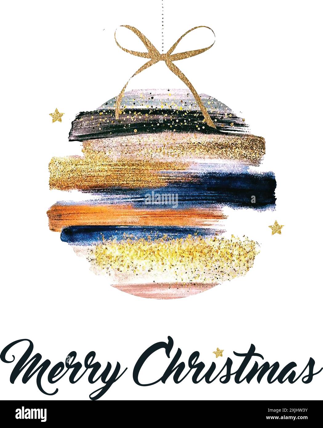 Frohe Weihnachten Illustration Vektorgrafiken, T-Shirt Designs Stock Vektor