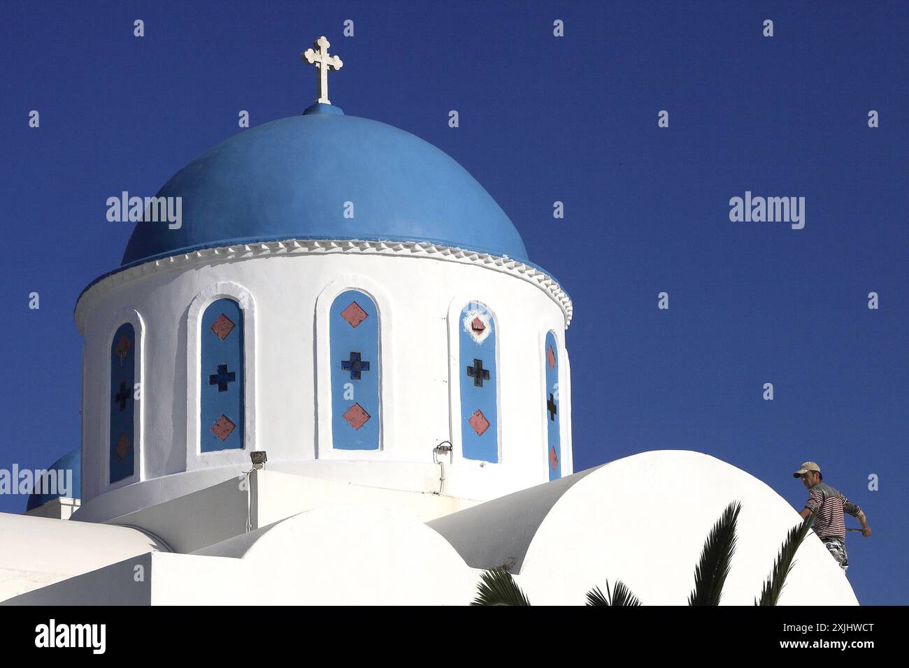 GRIECHENLAND. KYKLADEN-ARCHIPEL. SIFNOS INSEL. KAPELLE DES DORFES APOLLONIA Stockfoto