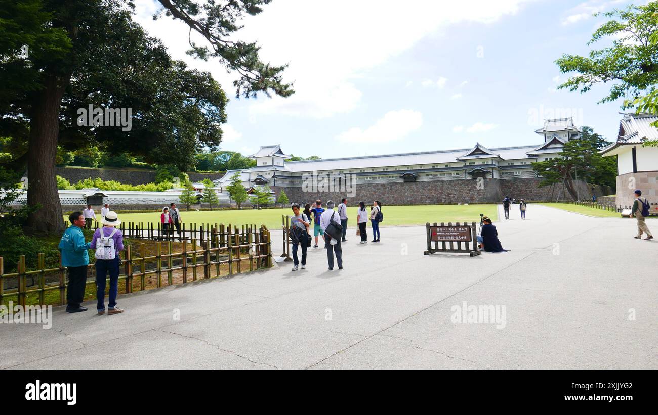 Kanazawa Castle befindet sich in der Präfektur Ishikawa, Japan Stockfoto