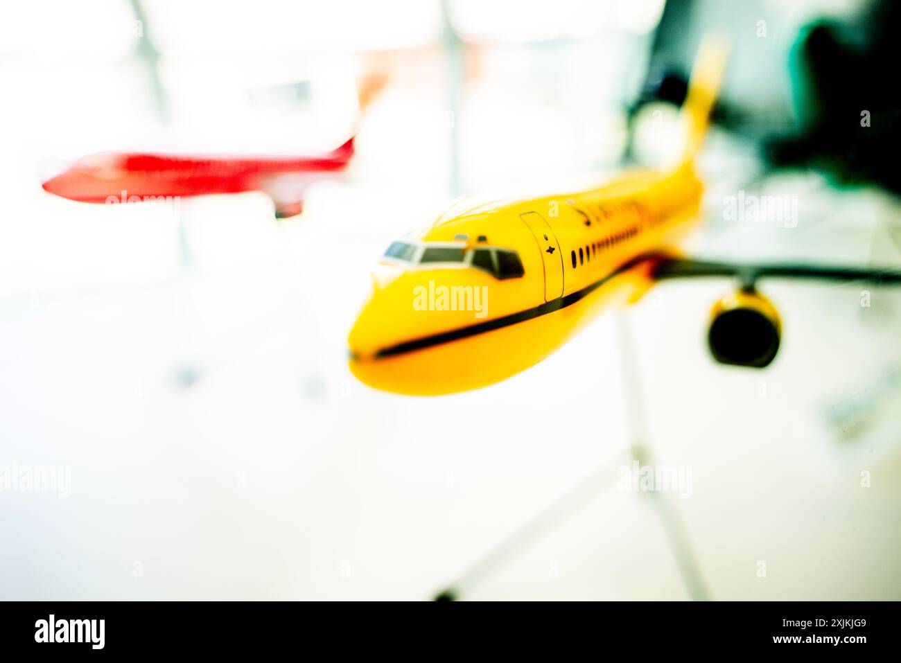 Flugmodell Boeing 737/800, Flughafen Palma de Mallorca, Mallorca, Balearen, Spanien Stockfoto