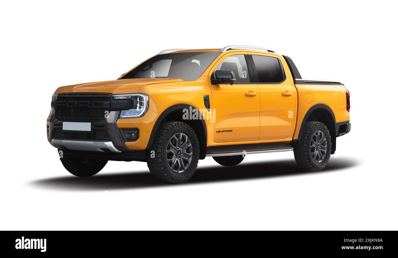 Ford Ranger Wildtruk Pickup-Truck isoliert auf weißem Hintergrund Stockfoto