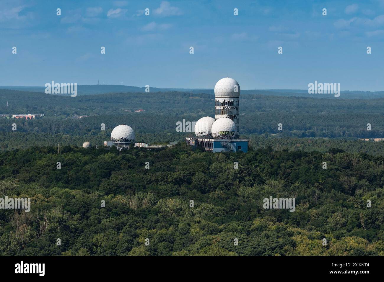 Ehemalige amerikanische Spionageeinrichtung am Teufelsberg, Berlin Stockfoto