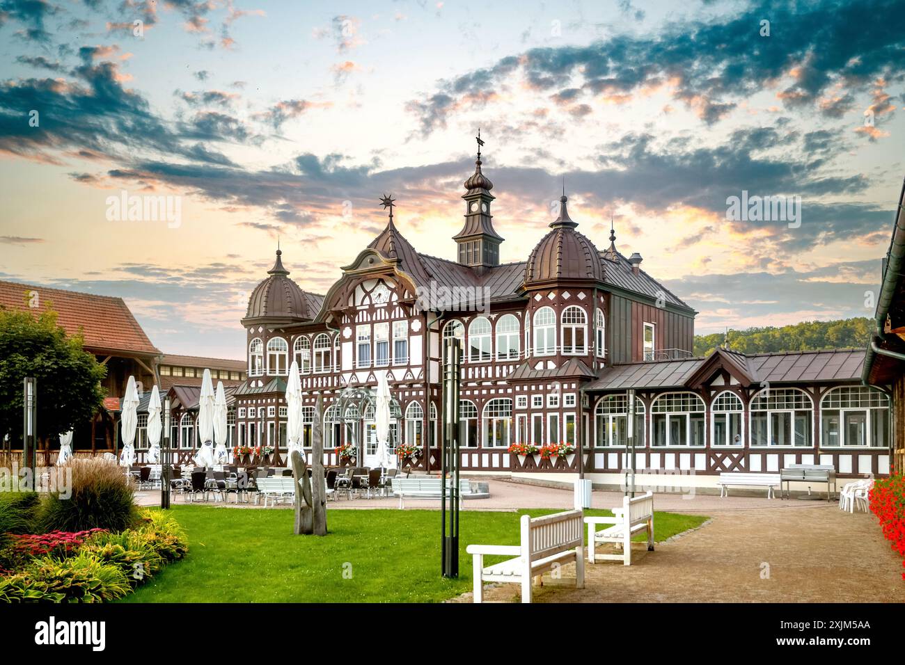 Altstadt von Bad Satzungen, Deutschland Stockfoto