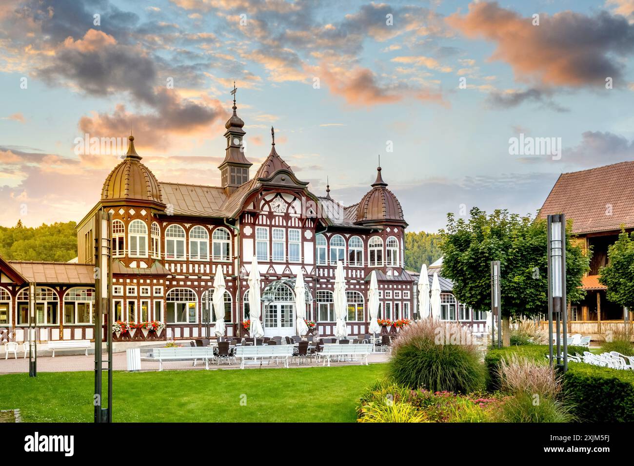 Altstadt von Bad Satzungen, Deutschland Stockfoto
