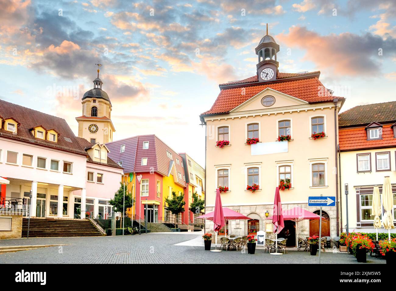 Altstadt von Bad Satzungen, Deutschland Stockfoto