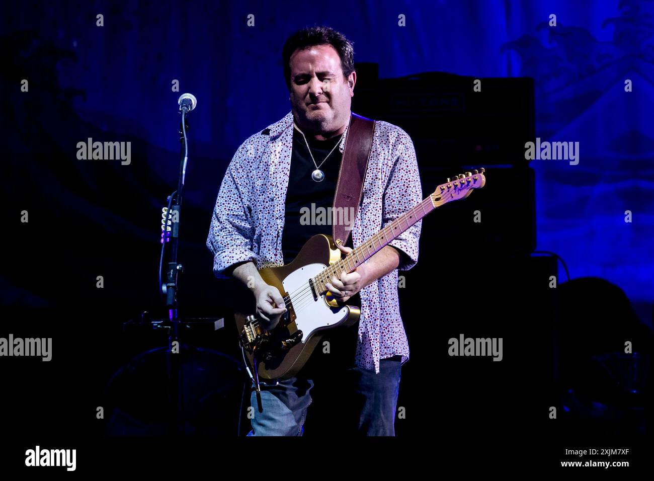 Mailand, Italien. Juli 2024. Lee Harris tritt am 18. Juli 2024 für die Superband Nick Mason's Saucerful of Secrets im Teatro Arcimboldi in Mailand auf. (Foto: Mairo Cinquetti/NurPhoto) Credit: NurPhoto SRL/Alamy Live News Stockfoto