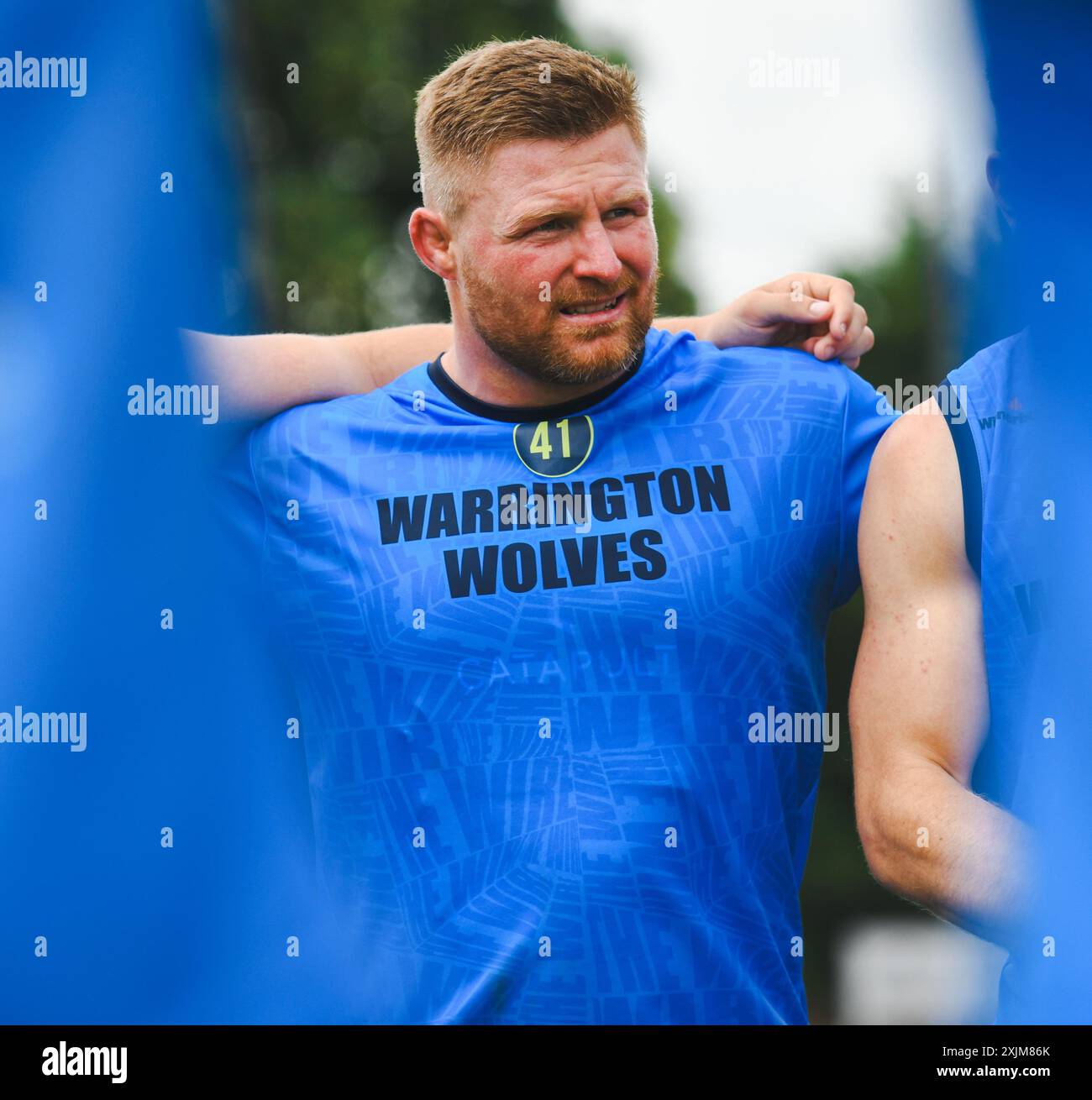 Warrington Wölfe unterzeichnen Luke Yates am ersten Tag bei The Wire Stockfoto