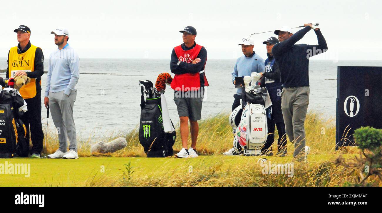 Golf Open Championship, 19.07.24.Tiger Woods. Quelle: CDG/Alamy Live News Stockfoto