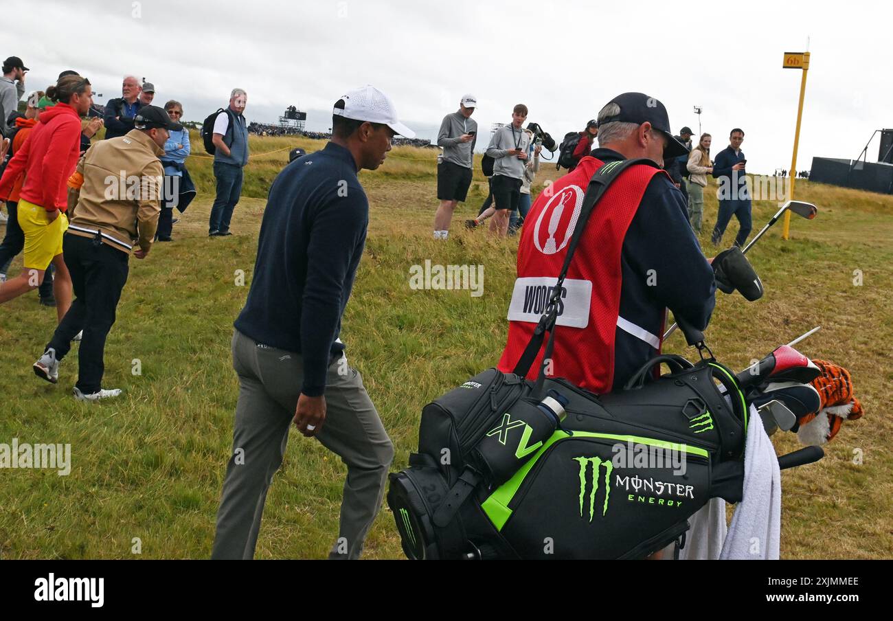 Golf Open Championship, 19.07.24.Tiger Woods. Quelle: CDG/Alamy Live News Stockfoto