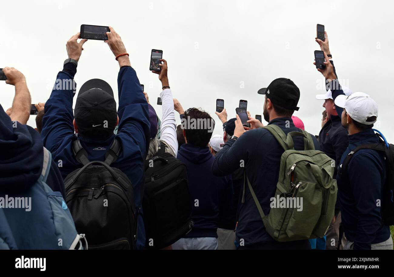 Golf Open Championship, 19.07.24.Tiger Woods. Quelle: CDG/Alamy Live News Stockfoto