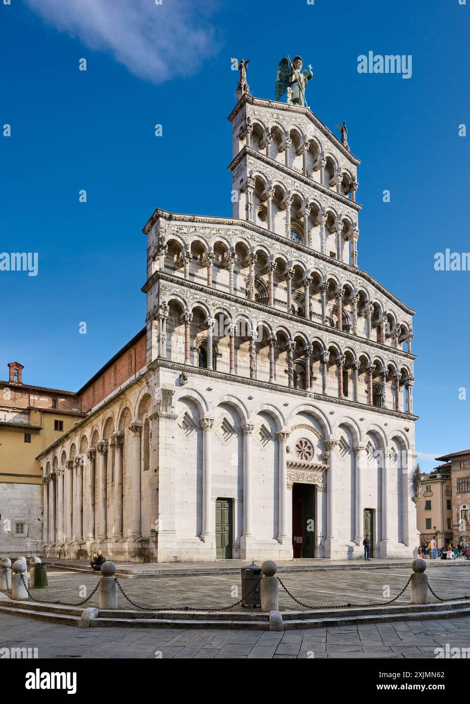 Basilika San Michele in Foro, Römisch-katholische Kirche, Lucca, Toskana, Italien Stockfoto