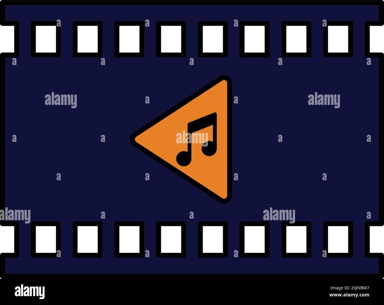 Wiedergabetaste Symbol Videofilm Wiedergabe . Schönes Design und vollständig editierbarer Vektor für kommerzielle Zwecke, gedruckte Dateien und Präsentationen, Werbeartikel Stock Vektor