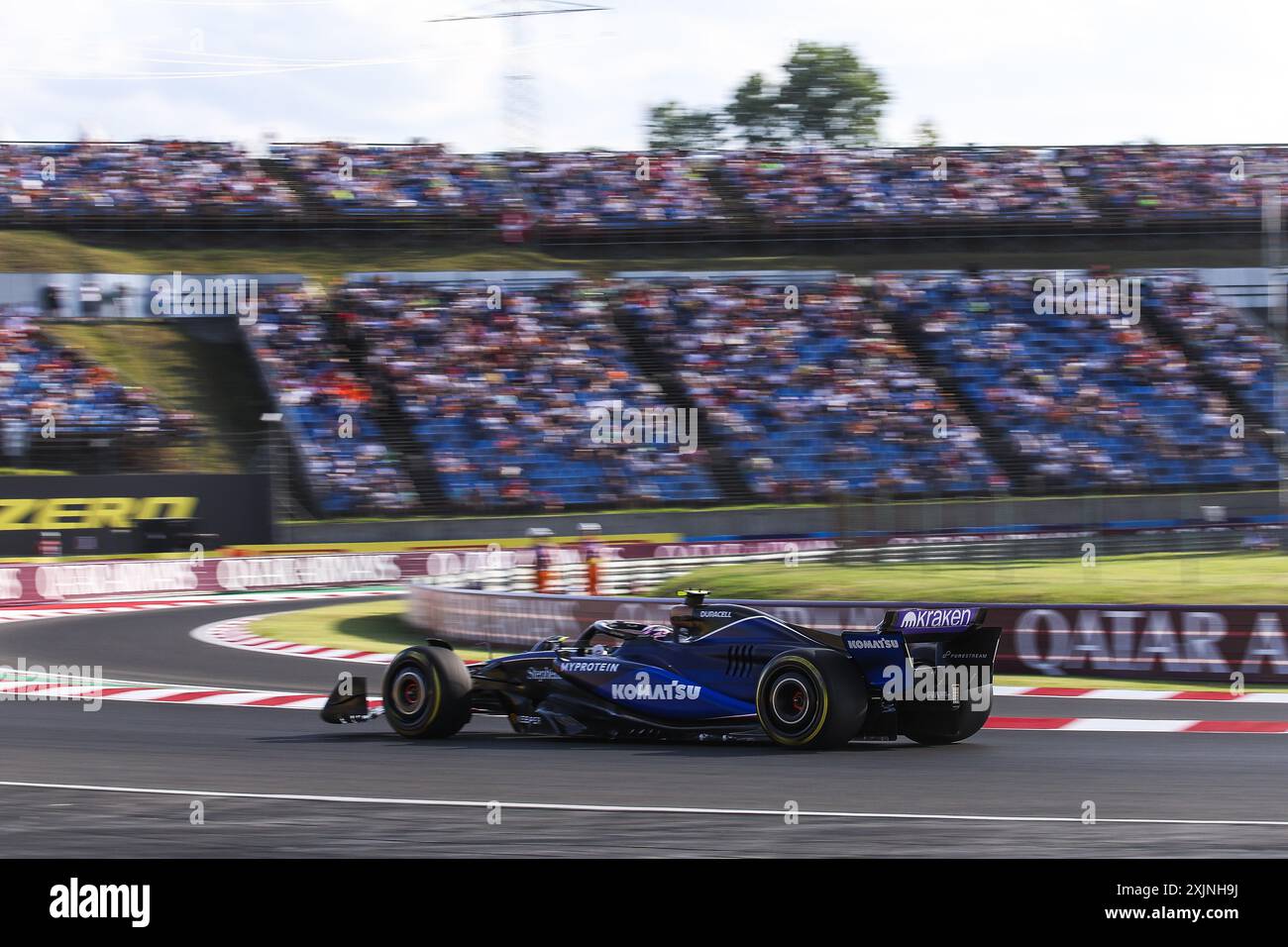 02 SARGEANT Logan (usa), Williams Racing FW46, Aktion während des Formel-1-Großen Preises von Ungarn 2024, 13. Runde der Formel-1-Weltmeisterschaft 2024 vom 19. Bis 21. Juli 2024 auf dem Hungaroring in Mogyorod, Ungarn Stockfoto