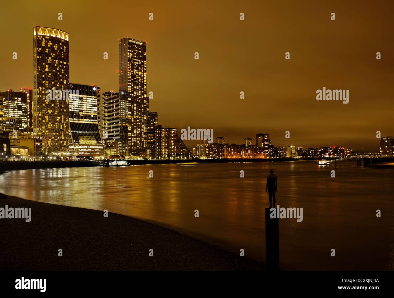 Ein weiteres Mal bei den Trauben des Bildhauers Antony Gormley Stockfoto