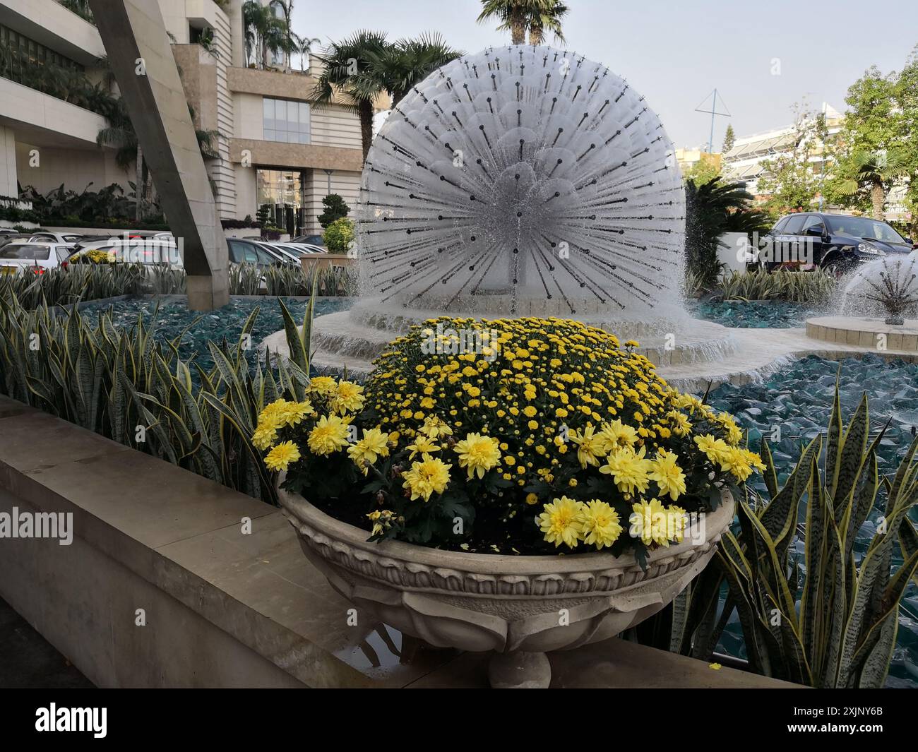 Limassol, Zypern - 19. Oktober 2018: Das schöne Four Seasons Hotels and Resorts Gebäude Limassol auf Zypern Stockfoto