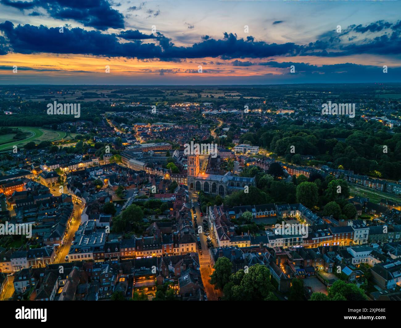St. Marien Kirche Warwick Stockfoto