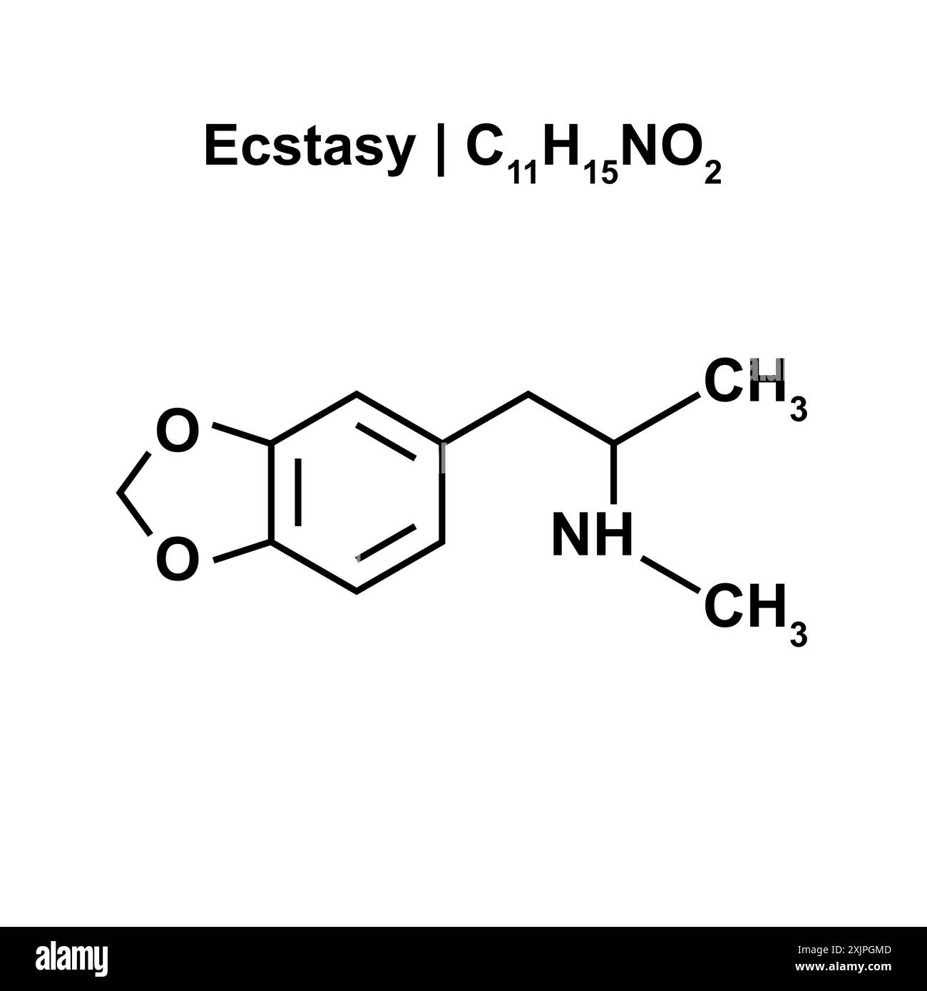 Ecstasy-Struktur, Illustration. Stockfoto