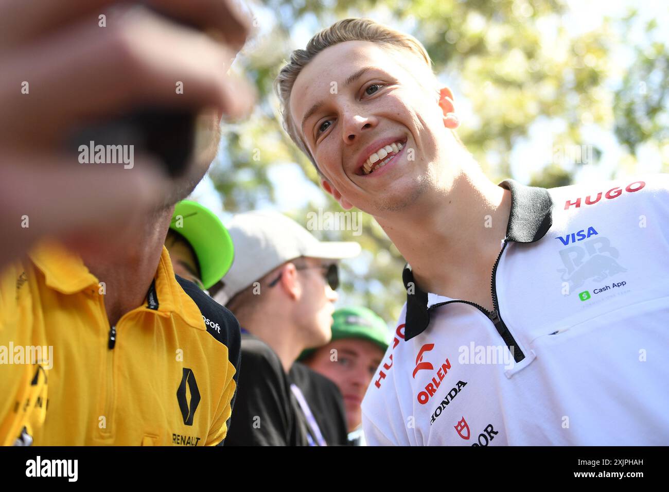 Tag 2 des Rolex Australian Formula 1 Grand Prix 2024 auf dem Albert Park Circuit in Melbourne, Victoria am 21. März 2024. Liam Lawson, Red Bull Reservefahrer. Stockfoto