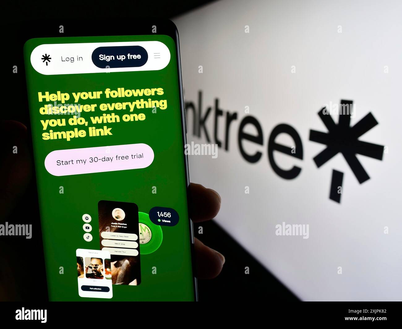 Linktree logo -Fotos und -Bildmaterial in hoher Auflösung – Alamy