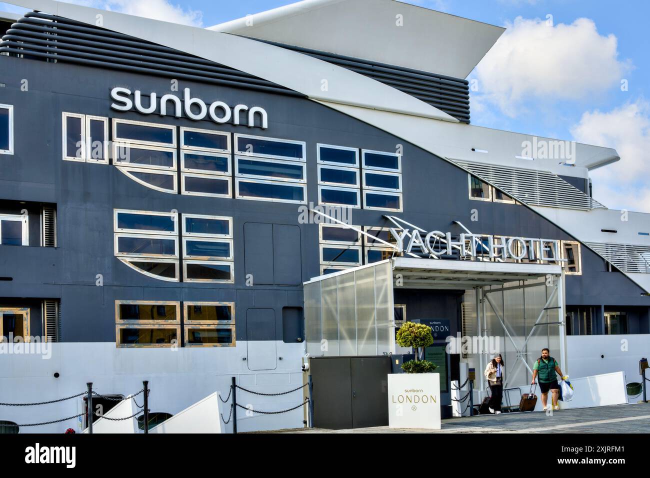 Sunborn Yacht Hotel, Royal Victoria Dock, Borough Of Newham, London, England, GROSSBRITANNIEN Stockfoto