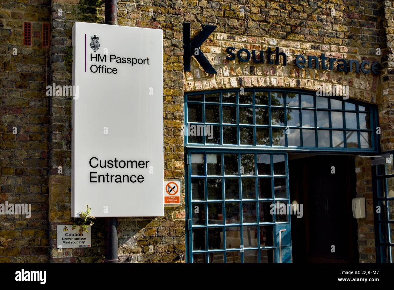 HM Passport Office, Western Gateway, Royal Victoria Dock, Borough of Newham, London, England, Großbritannien Stockfoto