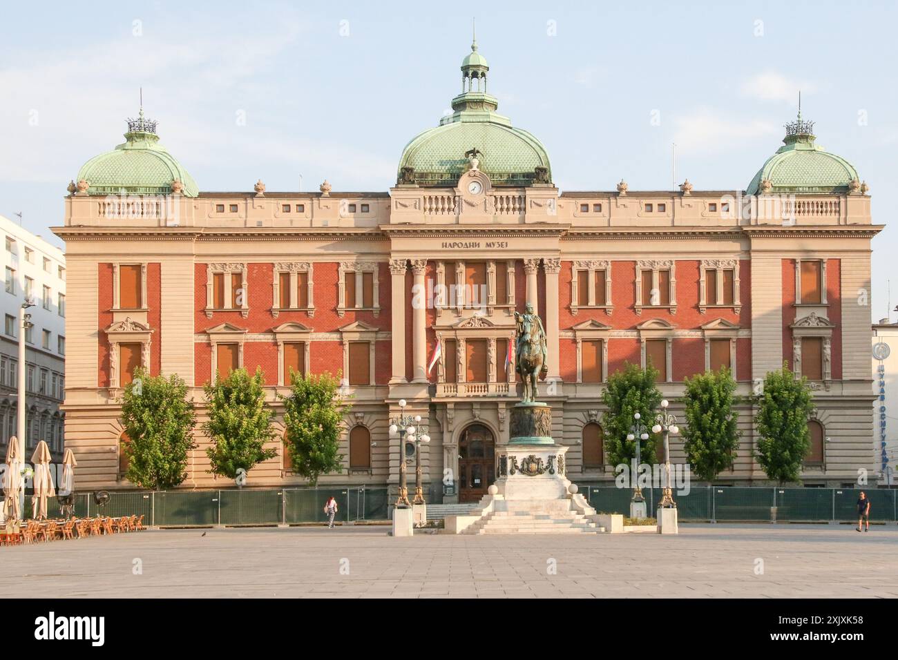 Nationalmuseum von Serbien auf dem Platz der Republik in Belgrad, Serbien Stockfoto